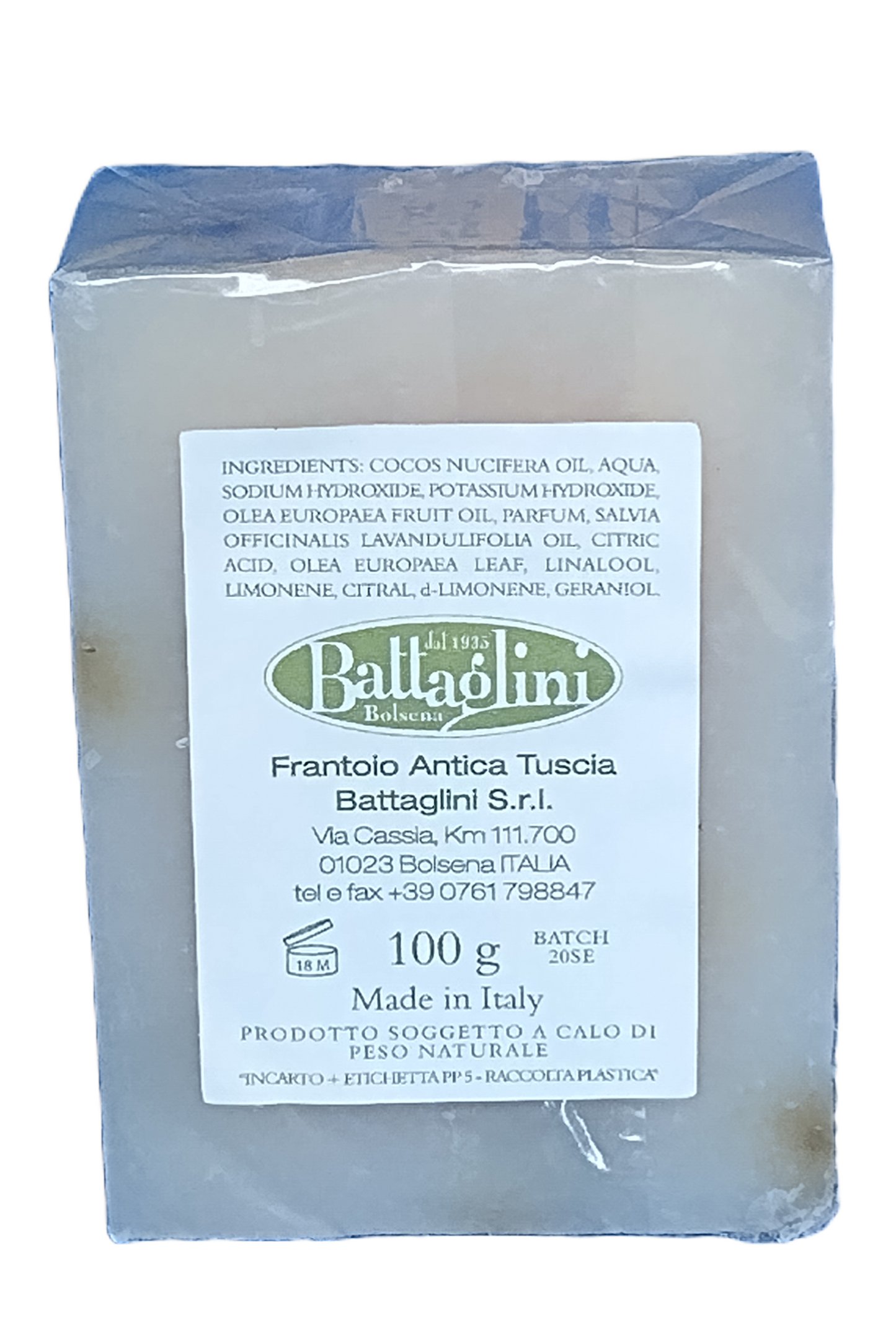 Zeep op natuurlijke basis - 100 gr