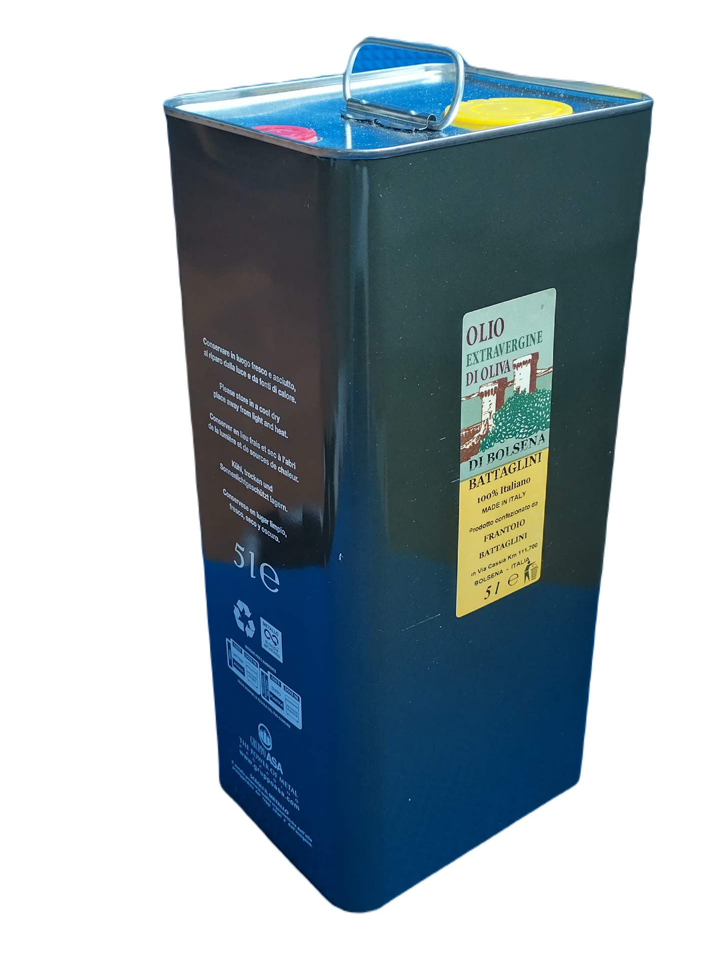 Olijfolie Extra Vergine di Bolsena - Blik 5 liter